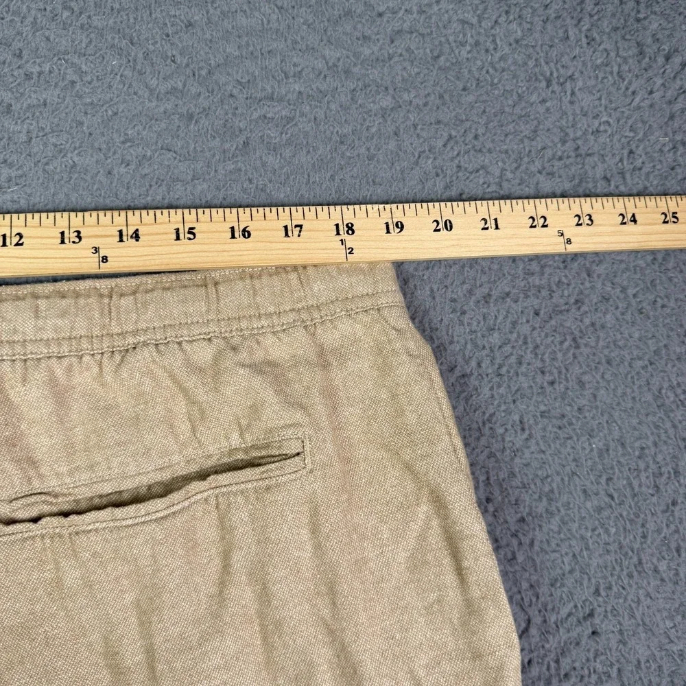 Banana Republic Shorts Mens XL Tan Linen Blend Deck 7
